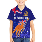 Proud To Be Australia Day Hawaiian Shirt Kangaroo with Flag Color