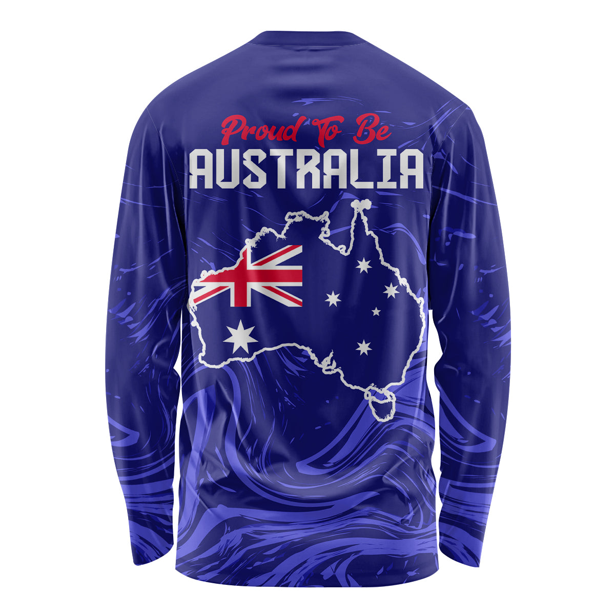 Proud To Be Australia Day Long Sleeve Shirt Kangaroo with Flag Color
