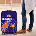 Proud To Be Australia Day Luggage Cover Kangaroo with Flag Color