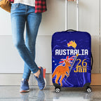 Proud To Be Australia Day Luggage Cover Kangaroo with Flag Color