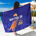 Proud To Be Australia Day Sarong Kangaroo with Flag Color