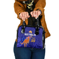 Proud To Be Australia Day Shoulder Handbag Kangaroo with Flag Color