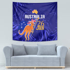 Proud To Be Australia Day Tapestry Kangaroo with Flag Color