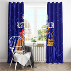 Proud To Be Australia Day Window Curtain Kangaroo with Flag Color