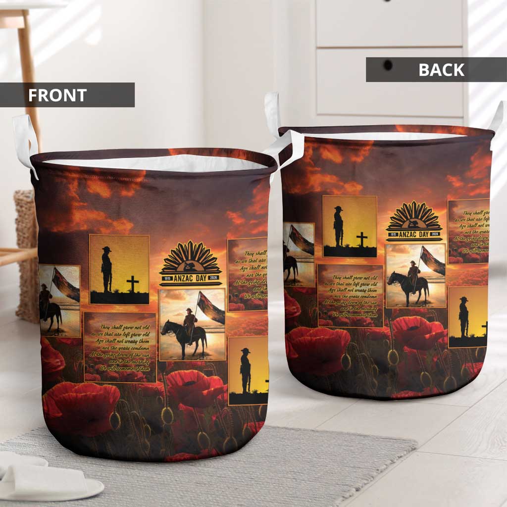 ANZAC Day Film Reel Lest We Forget Laundry Basket Australia NZ Memorial