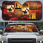 ANZAC Day Film Reel Lest We Forget Auto Sun Shade Australia NZ Memorial
