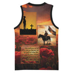 ANZAC Day Film Reel Lest We Forget Basketball Jersey Australia NZ Memorial