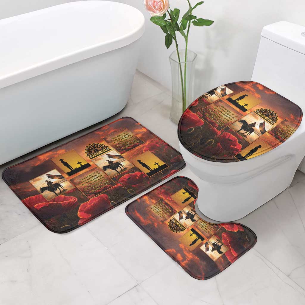 ANZAC Day Film Reel Lest We Forget Bathroom Set Australia NZ Memorial