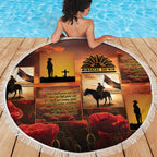 ANZAC Day Film Reel Lest We Forget Beach Blanket Australia NZ Memorial