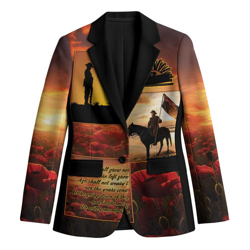ANZAC Day Film Reel Lest We Forget Blazer Australia NZ Memorial