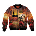 ANZAC Day Film Reel Lest We Forget Bomber Jacket Australia NZ Memorial