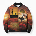 ANZAC Day Film Reel Lest We Forget Bomber Puffer Jacket Australia NZ Memorial