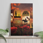 ANZAC Day Film Reel Lest We Forget Canvas Wall Art Australia NZ Memorial