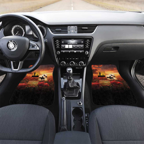 ANZAC Day Film Reel Lest We Forget Car Mats Australia NZ Memorial