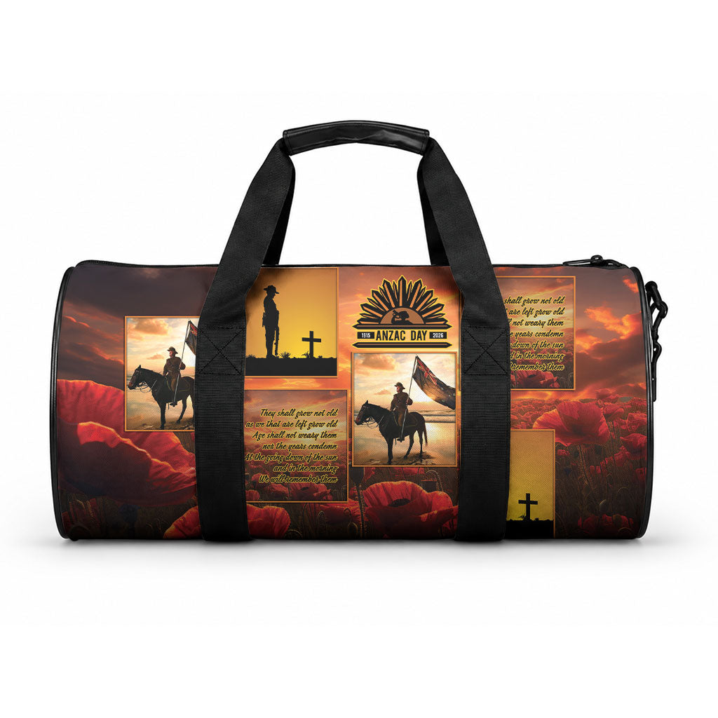 ANZAC Day Film Reel Lest We Forget Duffle Bag Australia NZ Memorial