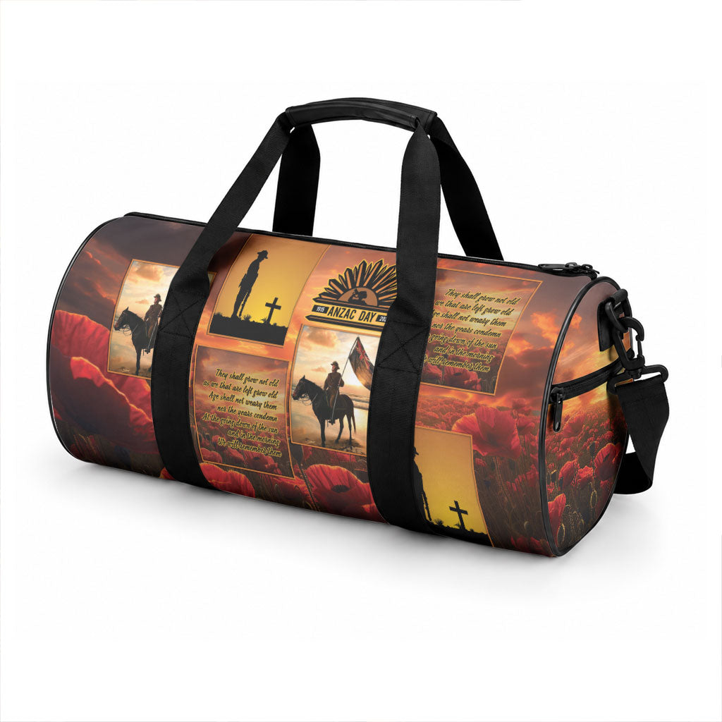 ANZAC Day Film Reel Lest We Forget Duffle Bag Australia NZ Memorial