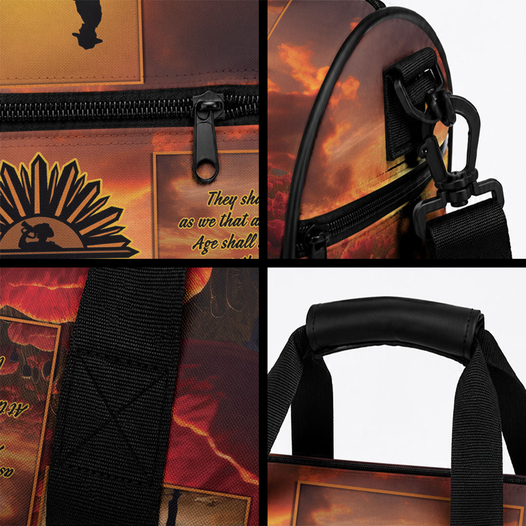 ANZAC Day Film Reel Lest We Forget Duffle Bag Australia NZ Memorial