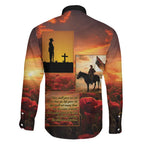 ANZAC Day Film Reel Lest We Forget Family Matching Off Shoulder Maxi Dress and Hawaiian Shirt Australia NZ Memorial