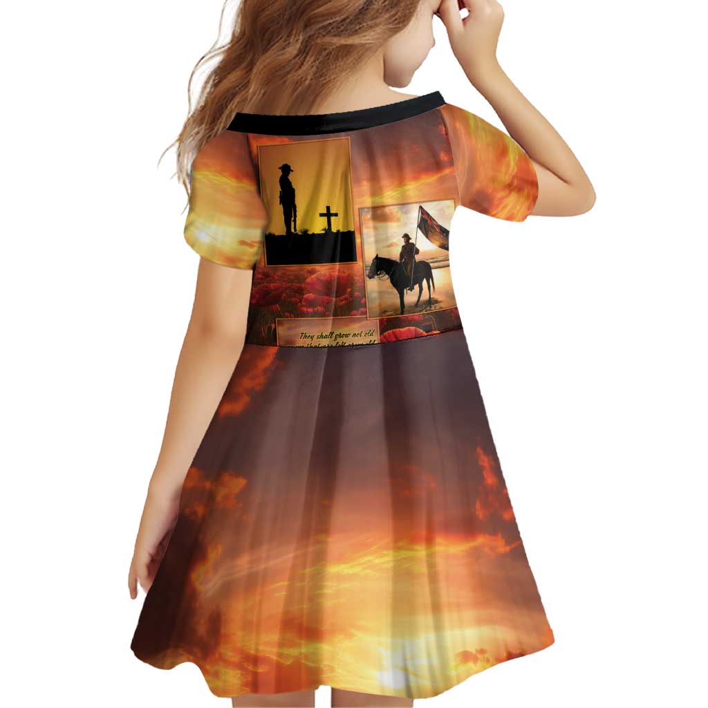 ANZAC Day Film Reel Lest We Forget Family Matching Short Sleeve Bodycon Dress and Hawaiian Shirt Australia NZ Memorial