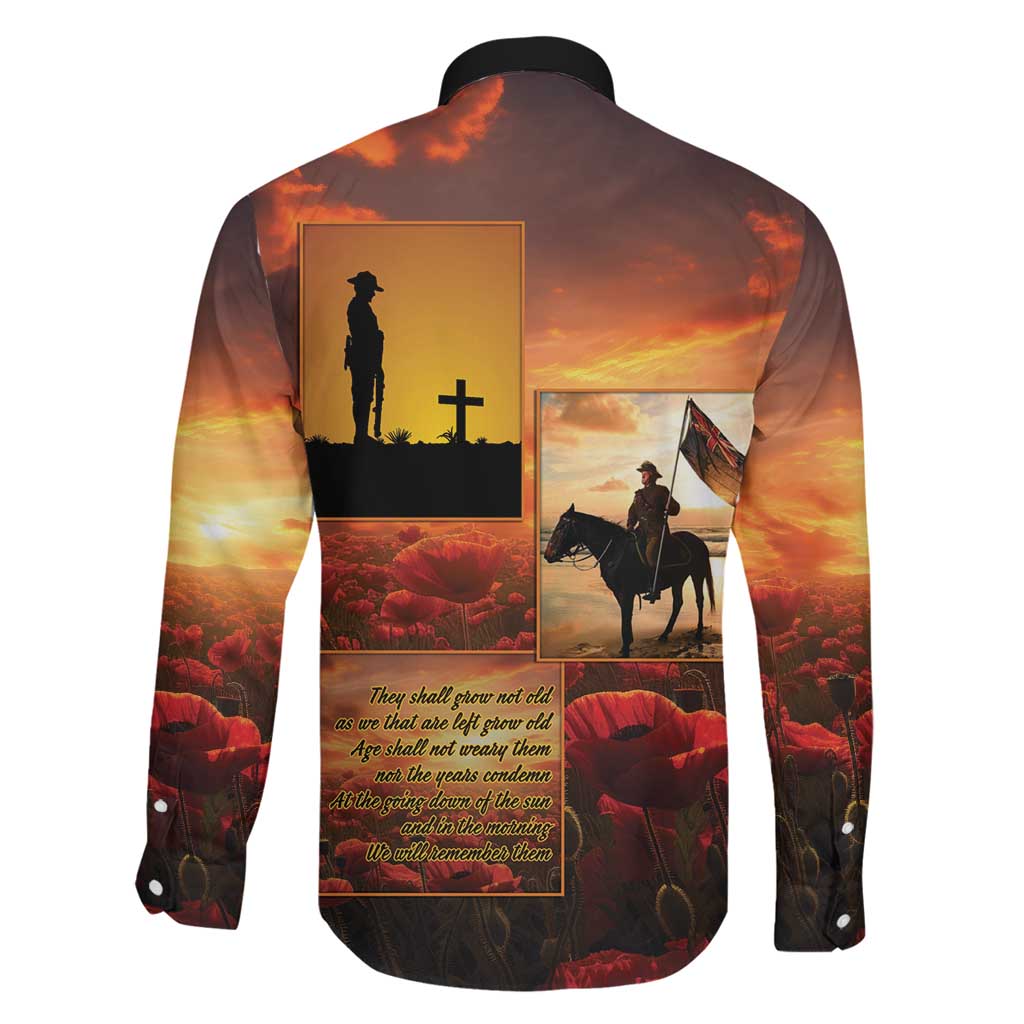 ANZAC Day Film Reel Lest We Forget Family Matching Short Sleeve Bodycon Dress and Hawaiian Shirt Australia NZ Memorial