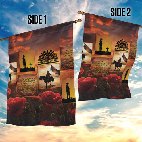 ANZAC Day Film Reel Lest We Forget Garden Flag Australia NZ Memorial