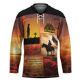 ANZAC Day Film Reel Lest We Forget Hockey Jersey Australia NZ Memorial