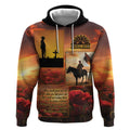 ANZAC Day Film Reel Lest We Forget Hoodie Australia NZ Memorial
