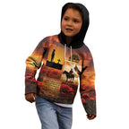 ANZAC Day Film Reel Lest We Forget Kid Hoodie Australia NZ Memorial