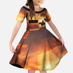 ANZAC Day Film Reel Lest We Forget Kid Short Sleeve Dress Australia NZ Memorial