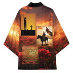 ANZAC Day Film Reel Lest We Forget Kimono Australia NZ Memorial