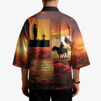 ANZAC Day Film Reel Lest We Forget Kimono Australia NZ Memorial
