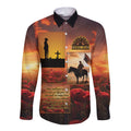 ANZAC Day Film Reel Lest We Forget Long Sleeve Button Shirt Australia NZ Memorial
