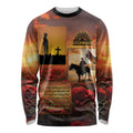 ANZAC Day Film Reel Lest We Forget Long Sleeve Shirt Australia NZ Memorial