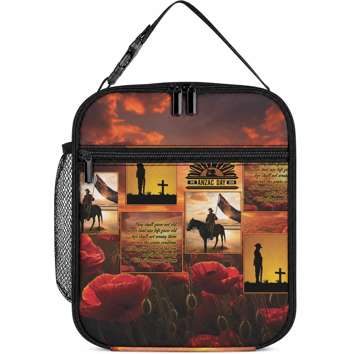 ANZAC Day Film Reel Lest We Forget Lunch Bag Australia NZ Memorial