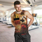ANZAC Day Film Reel Lest We Forget Men Tank Top Australia NZ Memorial