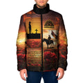 ANZAC Day Film Reel Lest We Forget Padded Jacket Australia NZ Memorial