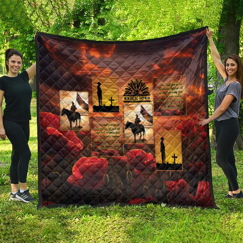 ANZAC Day Film Reel Lest We Forget Quilt Australia NZ Memorial