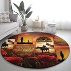 ANZAC Day Film Reel Lest We Forget Round Carpet Australia NZ Memorial