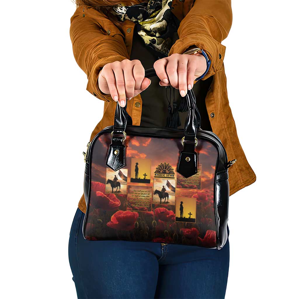 ANZAC Day Film Reel Lest We Forget Shoulder Handbag Australia NZ Memorial