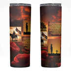 ANZAC Day Film Reel Lest We Forget Skinny Tumbler Australia NZ Memorial
