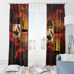 ANZAC Day Film Reel Lest We Forget Window Curtain Australia NZ Memorial
