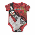 Personalised Tonga ANZAC 1915-2026 Filmstrip Baby Onesie Lest We Forget 25 April