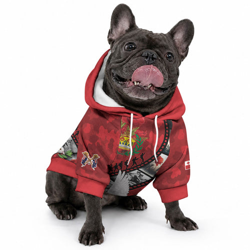 Personalised Tonga ANZAC 1915-2026 Filmstrip Pet Hoodie Lest We Forget 25 April