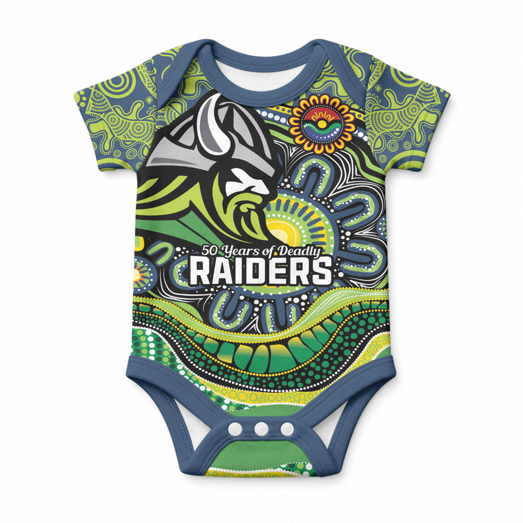 Custom Canberra Honouring First Nations Baby Onesie NAIDOC 2026 Deadly 50 Years
