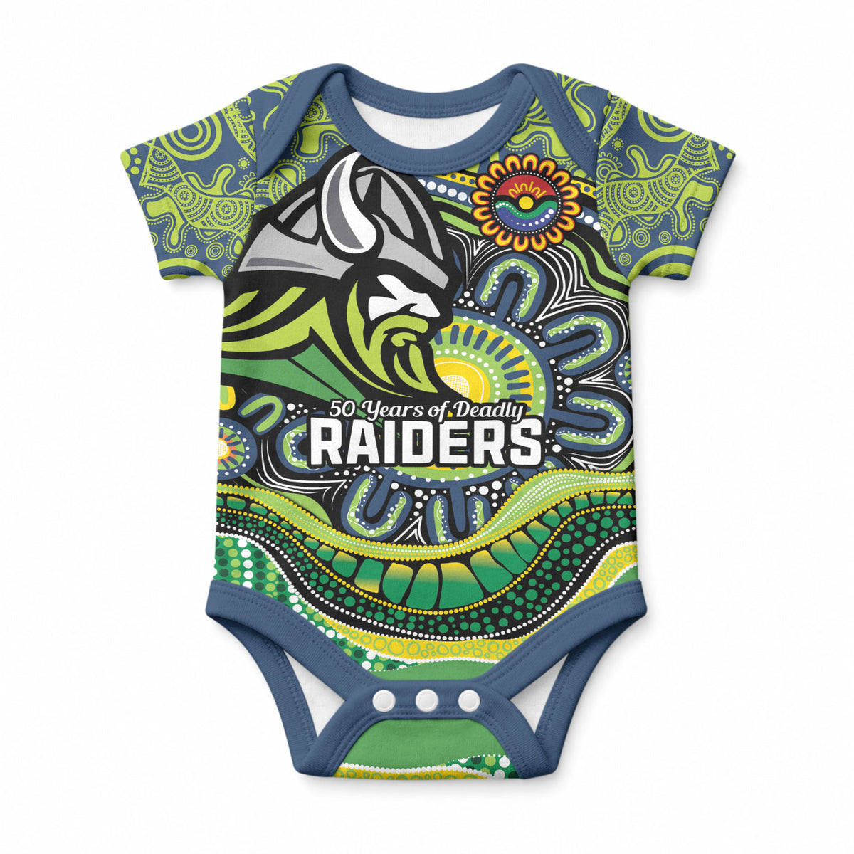Custom Canberra Honouring First Nations Baby Onesie NAIDOC 2026 Deadly 50 Years