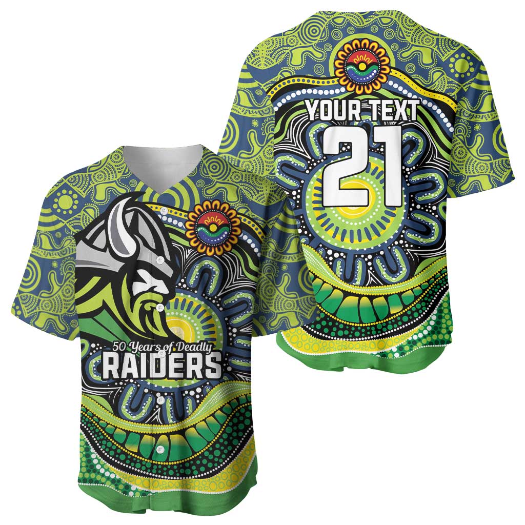 Custom Canberra Honouring First Nations Baseball Jersey NAIDOC 2026 Deadly 50 Years