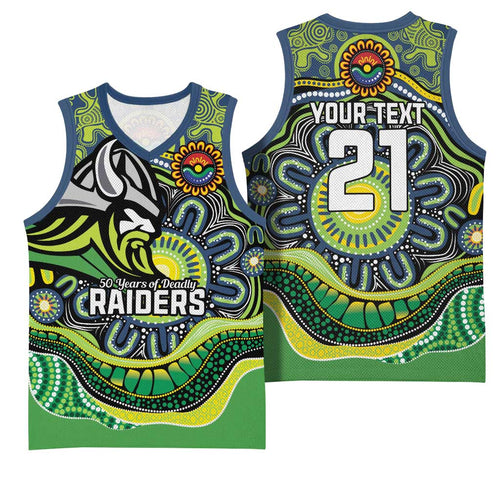 Custom Canberra Honouring First Nations Basketball Jersey NAIDOC 2026 Deadly 50 Years