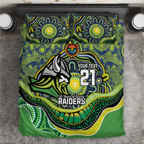 Custom Canberra Honouring First Nations Bedding Set NAIDOC 2026 Deadly 50 Years