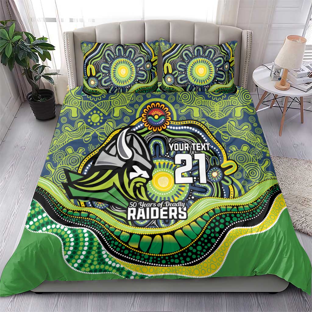 Custom Canberra Honouring First Nations Bedding Set NAIDOC 2026 Deadly 50 Years