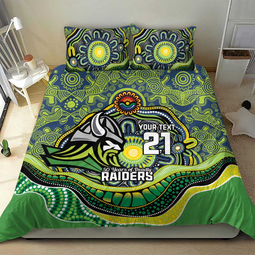 Custom Canberra Honouring First Nations Bedding Set NAIDOC 2026 Deadly 50 Years